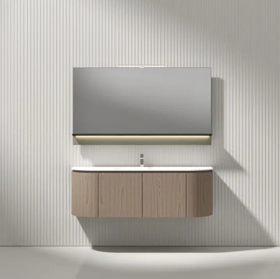 Mobile da Bagno sospeso Giunone 9075 in Castagno tinto Cumino di Edoné