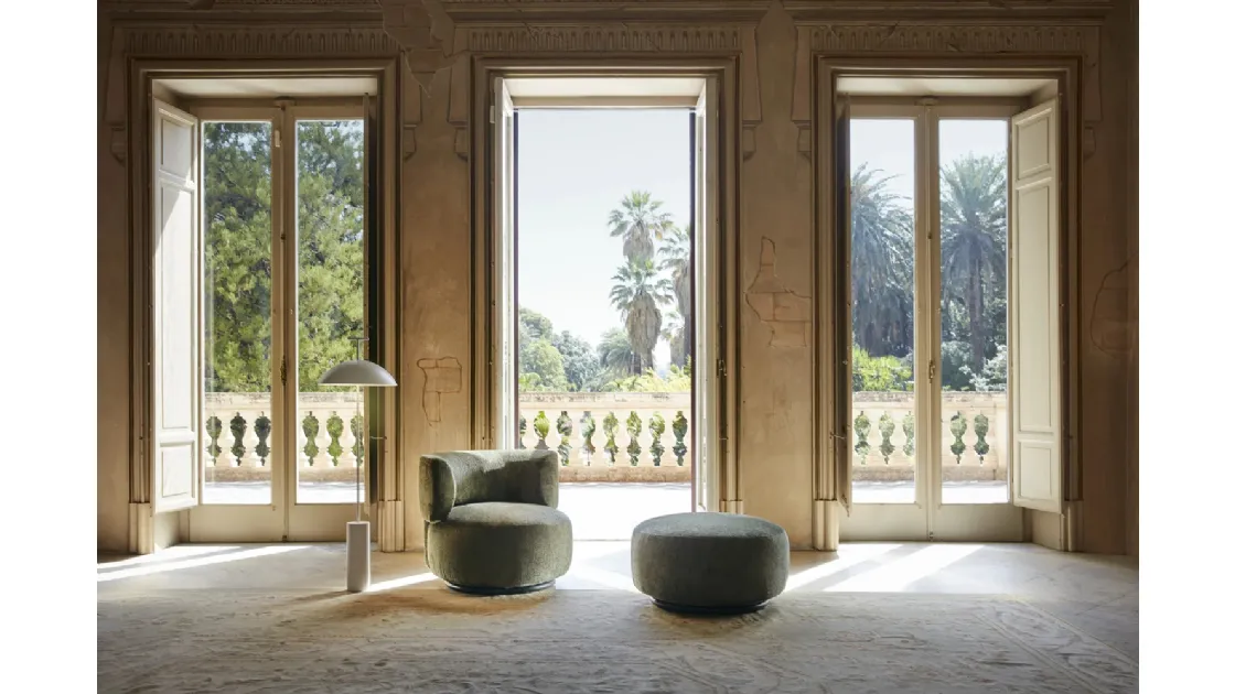 Pouf K Waiting in tessuto di Kartell