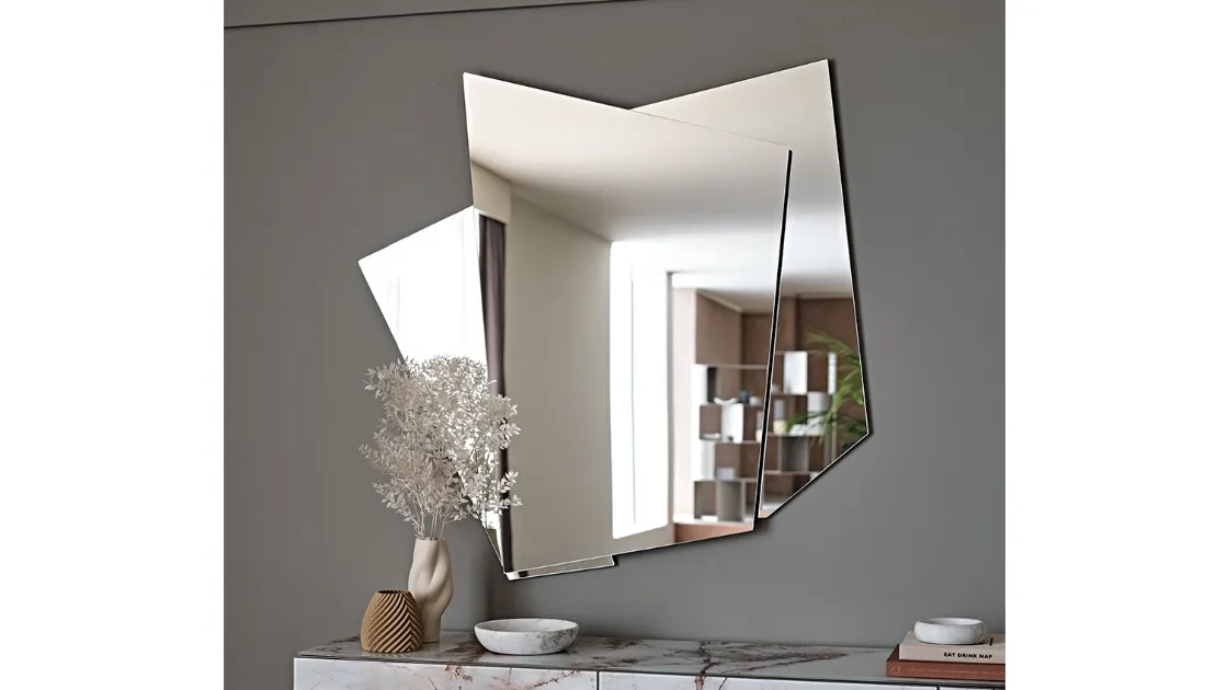 Specchio su 3 livelli in cristallo specchiato Risiko di Cattelan Italia