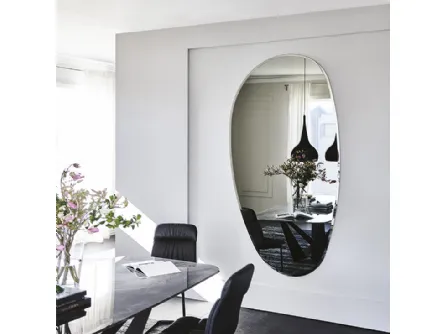 Specchio da parete in cristallo specchiato Hawaii Magnum di Cattelan Italia