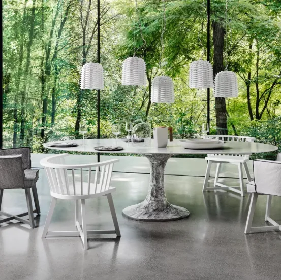 Lampada a sospensione in rattan Sweet di Gervasoni