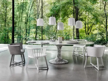 Lampada a sospensione in rattan Sweet di Gervasoni