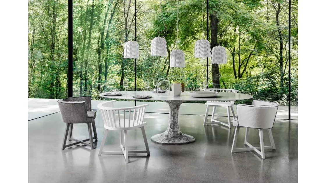 Lampada a sospensione in rattan Sweet di Gervasoni