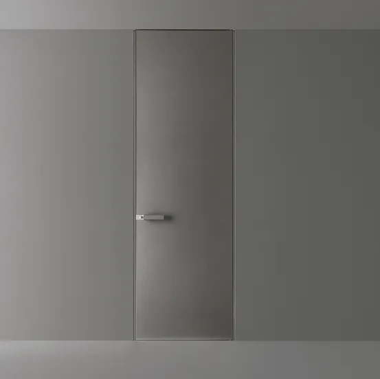 Porta per interni Moon Vetro con telaio in alluminio di Rimadesio