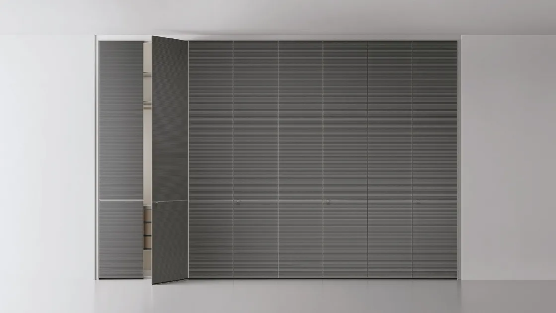 Armadio Cover Grigio Scuro Taiga di Rimadesio
