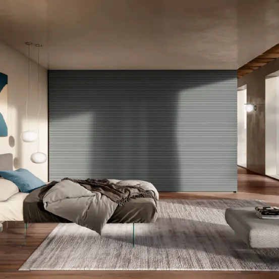 Armadio Et Voilà con anta in tessuto personalizzabile di Lago