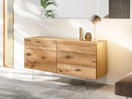 Comò 36e8 0649 in legno centenario di Lago