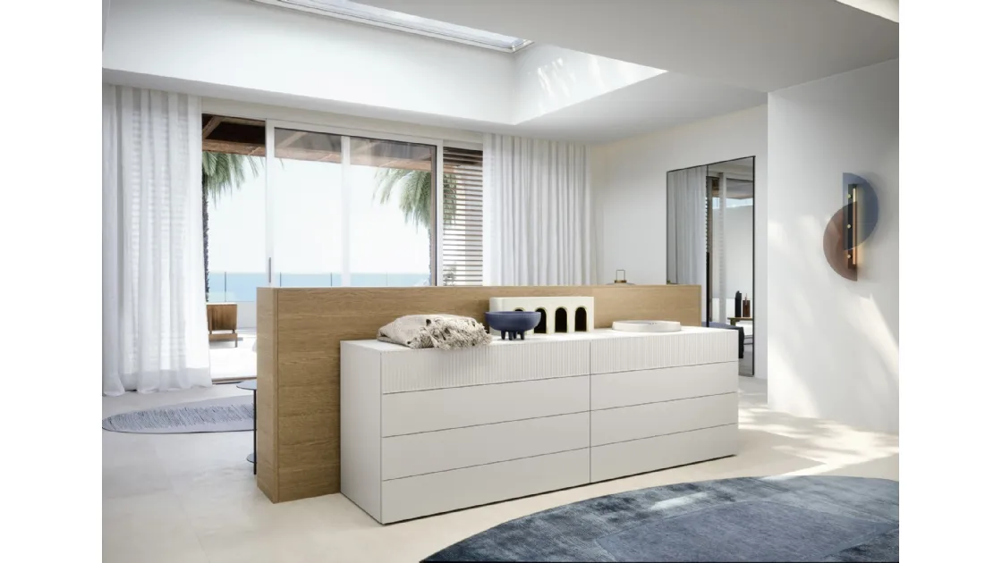 Cassettiera in laccato opaco Easy System di Novamobili