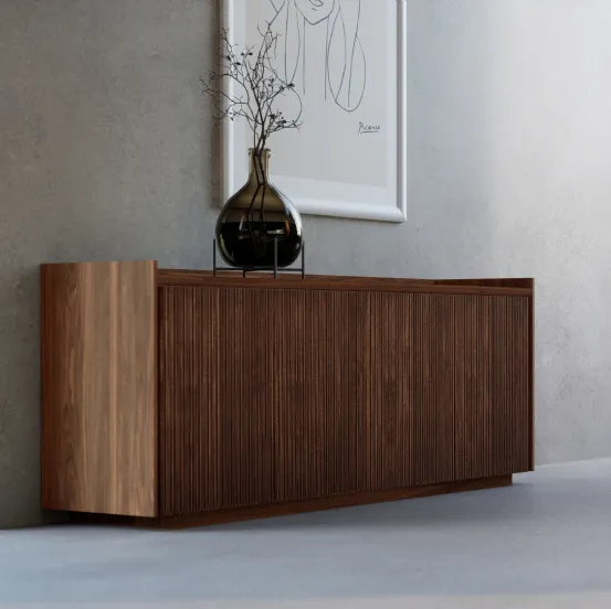 Madia Revo Sideboard in legno massello e listellare di Riva1920