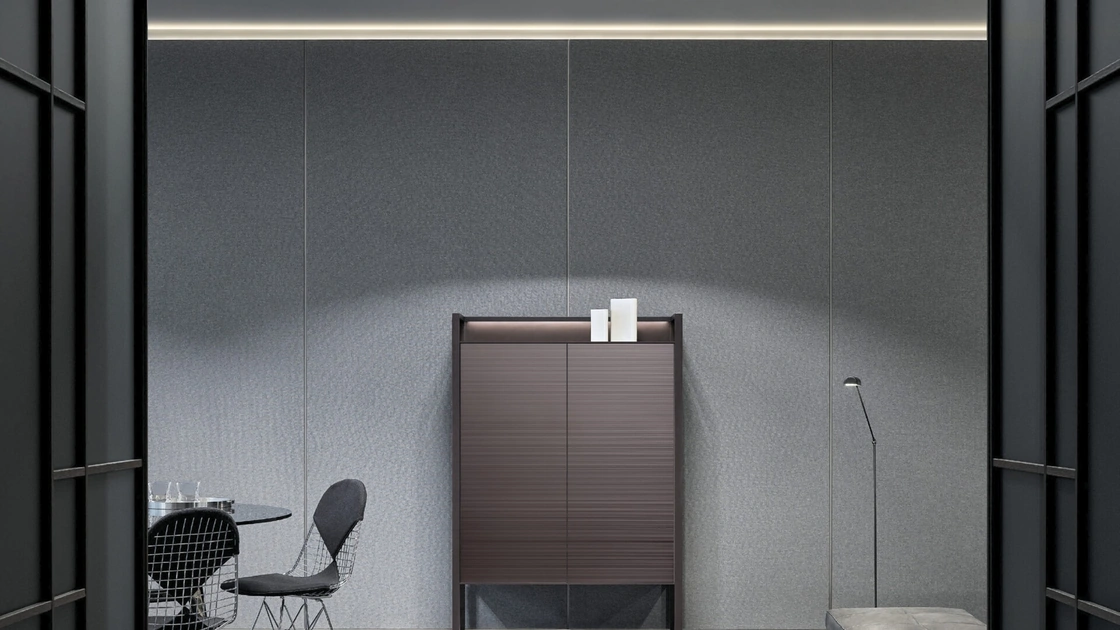 Madia Rialto Amaranto Taiga di Rimadesio