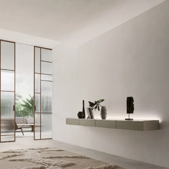 Mobile sospeso Self Bold Platino di Rimadesio