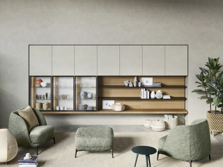 Parete Attrezzata Mensole e piani a muro di Novamobili