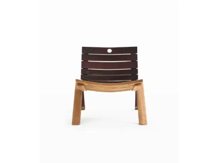 Poltroncina in legno di Rovere Barrique Etta di Riva1920