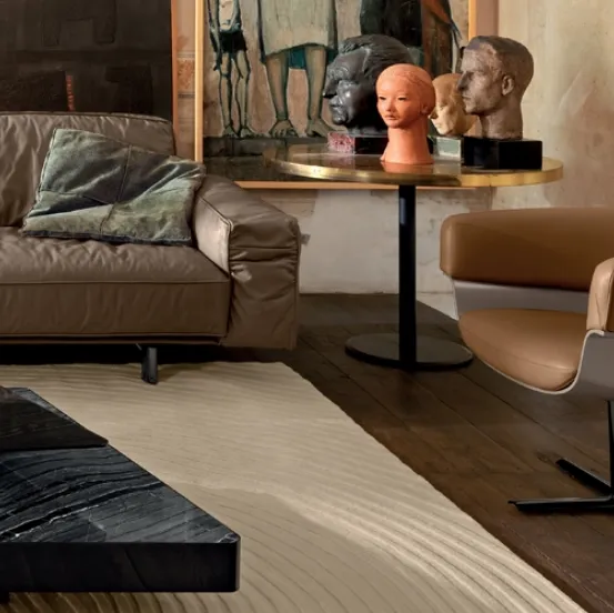 Poltroncina in pelle Jordan di Arketipo
