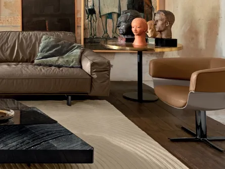Poltroncina in pelle Jordan di Arketipo
