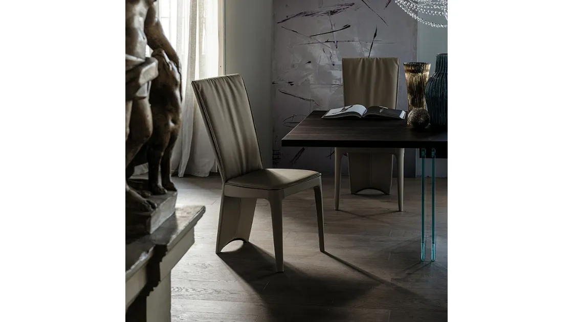 Sedia in tessuto con schienale alto Aurelia di Cattelan Italia