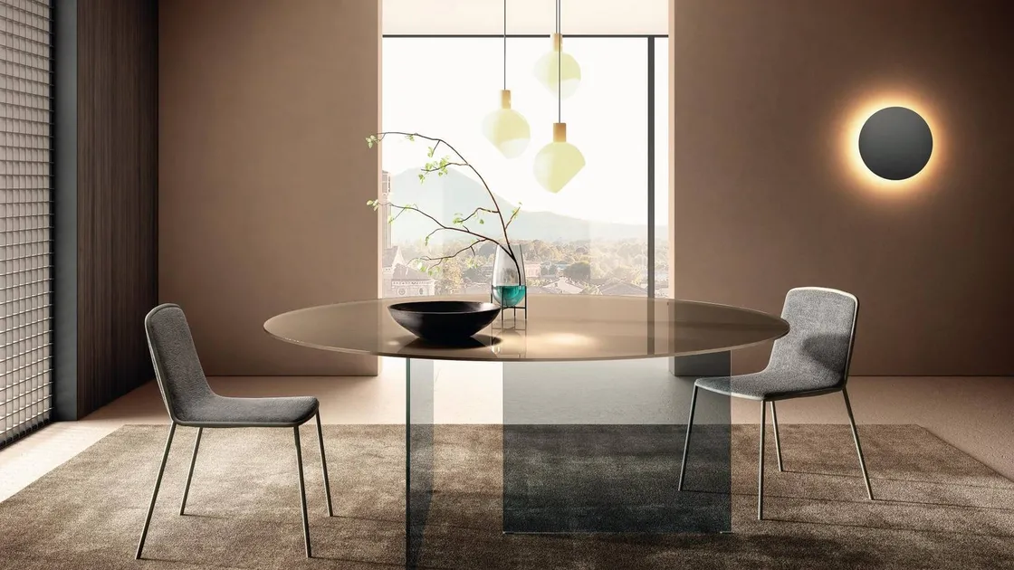 Sedia Pletra 2536 in tessuto di Lago