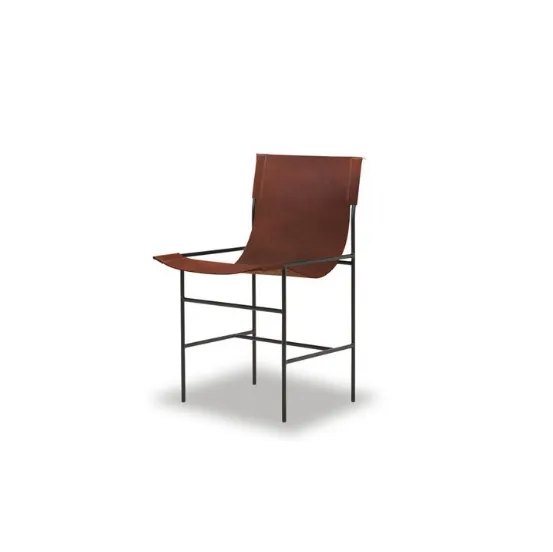 Sedia in pelle Leggia di Baxter