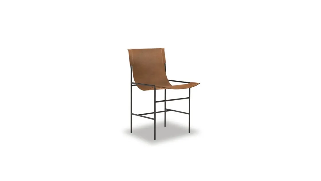 Sedia in pelle Leggia di Baxter