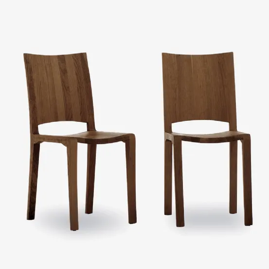 Sedia Piano Design Chair in legno massello di Riva1920