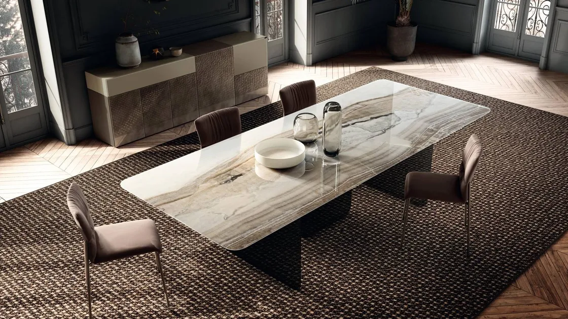 Sedia Woop in tessuto imbottito di Lago