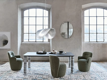 Tavolo Brick 144 in pietra lavica di Gervasoni