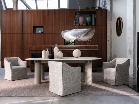 Tavolo Daen 33 in gres porcellanato di Gervasoni