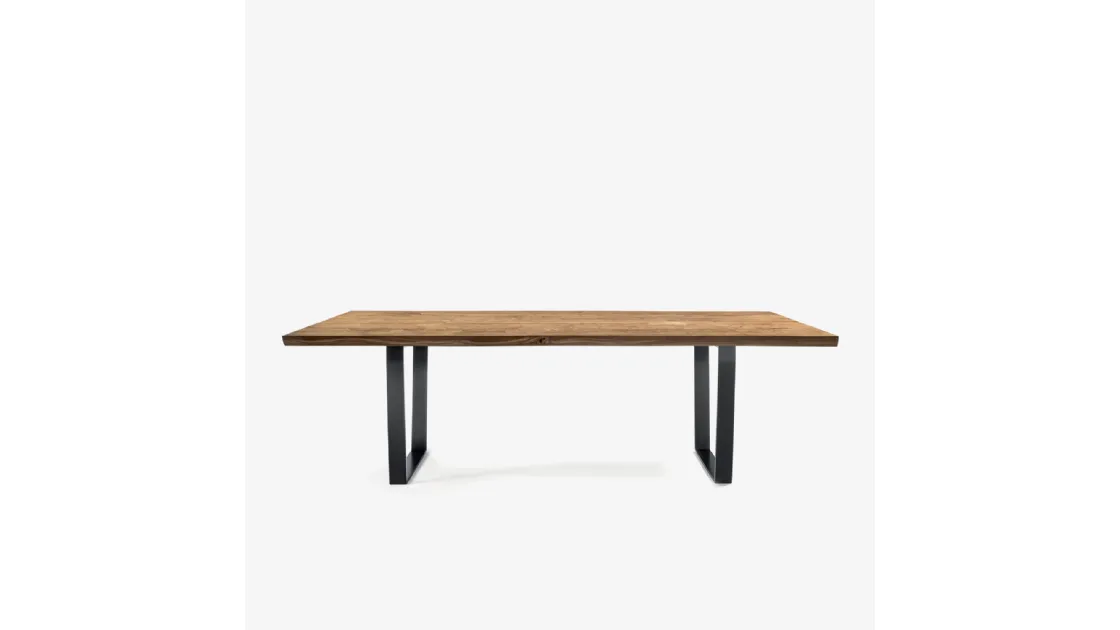 Tavolo DT Table Squared in legno massello con bordi squadrati di Riva1920
