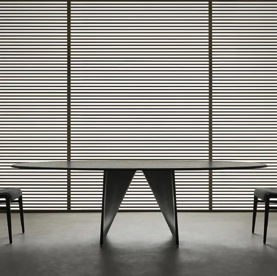 Tavolo Lambda Rovere Nero di Rimadesio