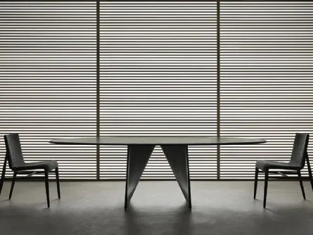 Tavolo Lambda Rovere Nero di Rimadesio