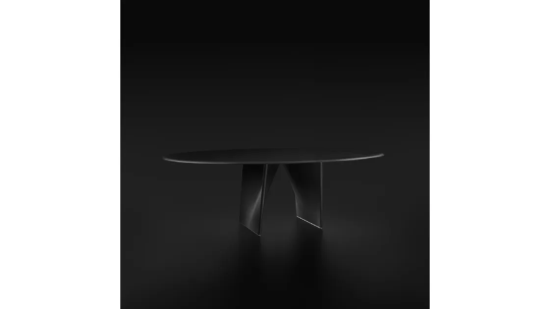 Tavolo Lambda in Rovere Nero di Rimadesio