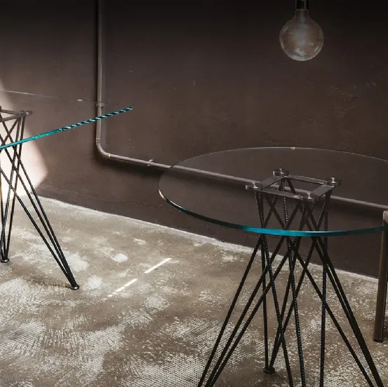 Tavolo in cristallo Ralph Bistrot di Cattelan Italia