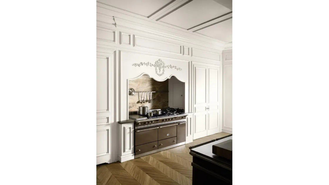 Cucina Classica con penisola Floral 3 de L'Ottocento