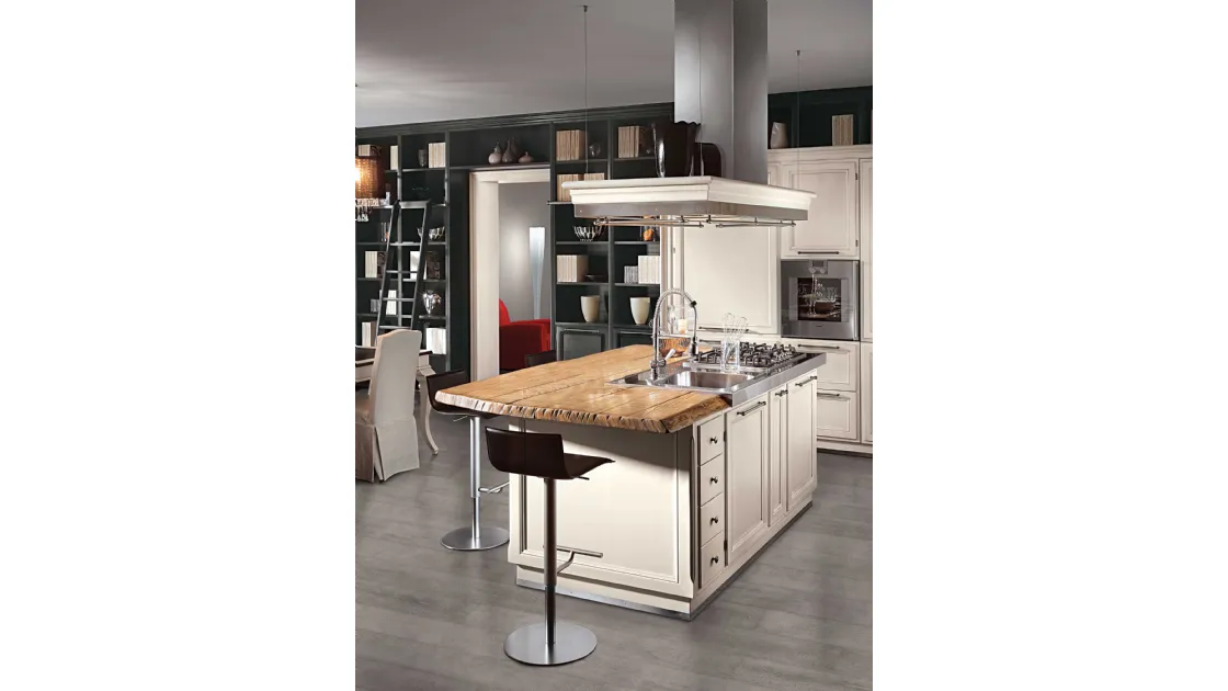 Cucina Classica con isola Living Design 3 de L'Ottocento
