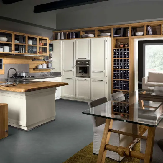 Cucina Classica con penisola Living Design 5 de L'Ottocento
