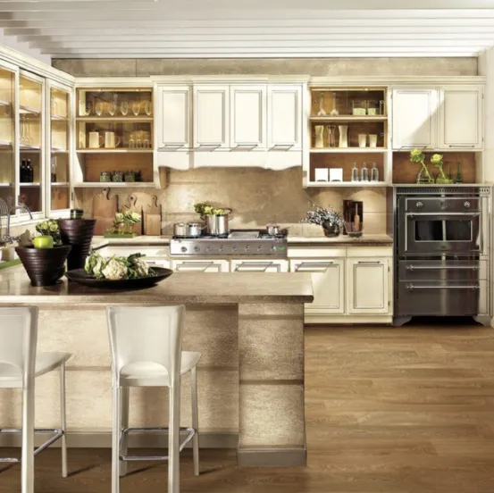Cucina Classica con penisola Living Style 1 de L'Ottocento