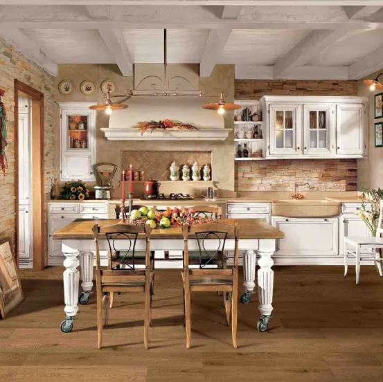 Cucina Classica lineare Old Style 4 de L'Ottocento