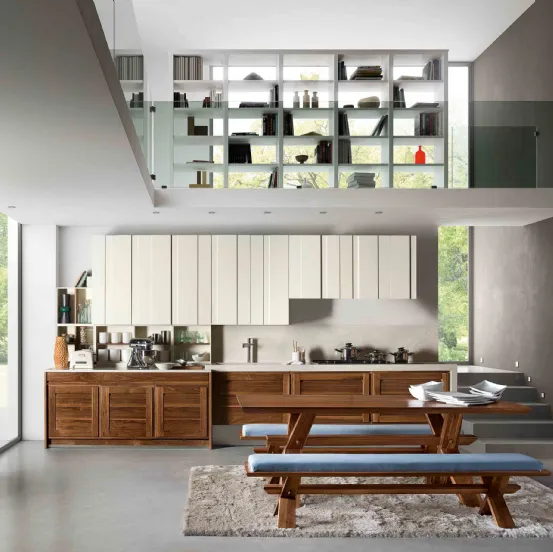 Cucina Design lineare Canaletto 4 de L'Ottocento