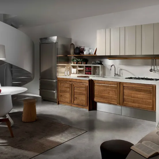 Cucina Design lineare Canaletto 1 de L'Ottocento