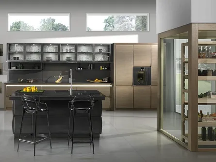 Cucina Design con isola Chronos 2 de L'Ottocento
