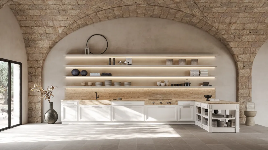 Cucina Design con penisola Monterey 2 di L'Ottocento