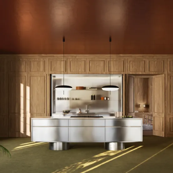 Cucina Design con isola Virtus de L'Ottocento