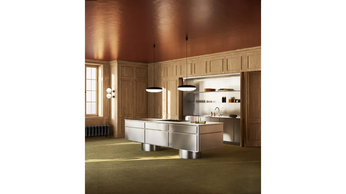 Cucina Design con isola Virtus de L'Ottocento