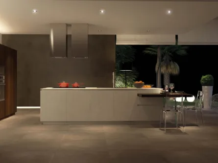 Cucina Moderna Sistematica con isola 01 Lamina di La Casa Moderna