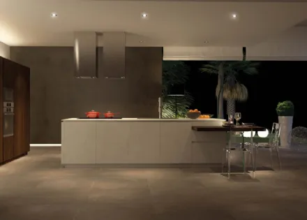 Cucina Moderna Sistematica con isola 01 Lamina di La Casa Moderna