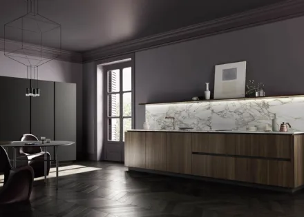 Cucina Moderna Sistematica lineare 05 Pura di La Casa Moderna