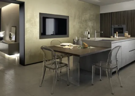 Cucina Moderna con isola Pratica 08 Tag di La Casa Moderna