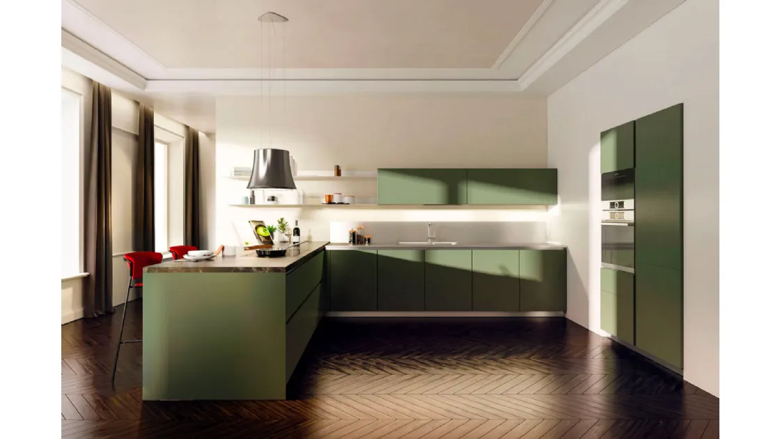 Cucina Moderna con penisola Pratica 08 Tag di La Casa Moderna
