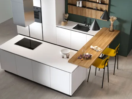 Cucina Moderna con penisola Pratica 03 Carol di La Casa Moderna