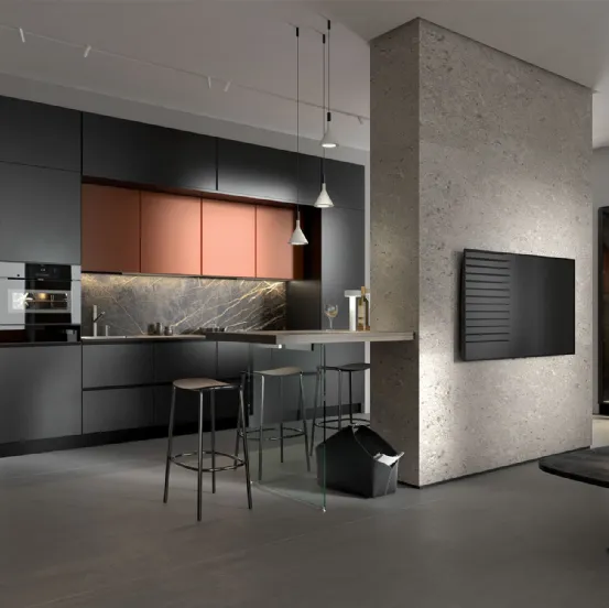 Cucina Moderna lineare Pratica 2105 Tag di La Casa Moderna